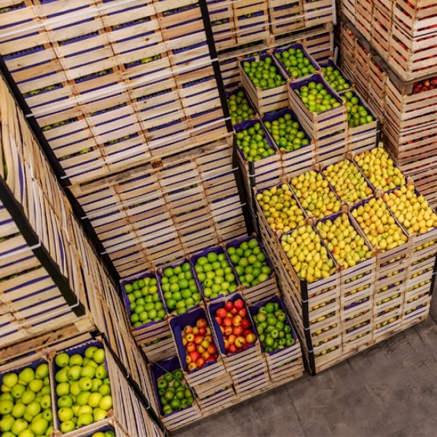Früchte und Gemüse mit RFID